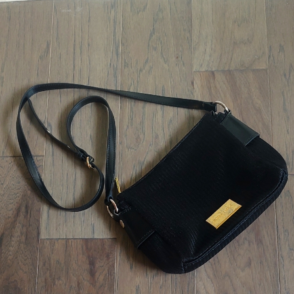 Bimba Y Lola Black Shoulder/Crossbody Bag Used*Has Rip In Pocket*